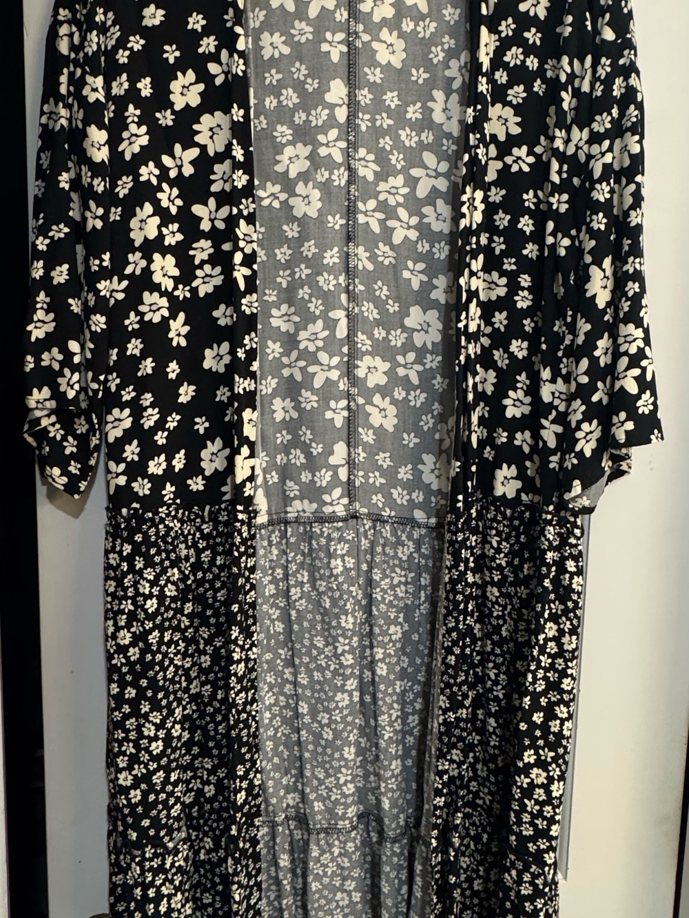 Maurices Black and White Floral Top